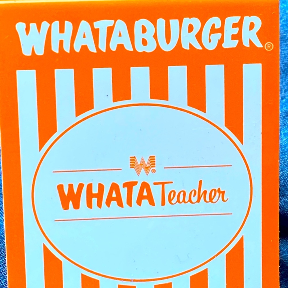 What-a-Teacher plastic table tents